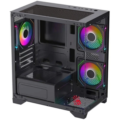 Корпус Bloody BD-CC103F черный без БП mATX 7x120mm 1xUSB2.0 1xUSB3.0 audio bott PSU