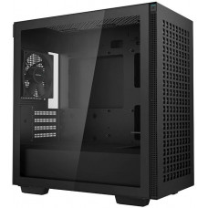 Корпус Deepcool CH370 черный без БП mATX 7x120mm 4x140mm 2xUSB3.0 audio bott PSU