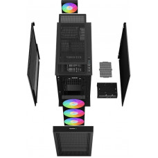 Корпус Deepcool CH560 черный без БП ATX 8x120mm 3x140mm 1xUSB3.0 audio bott PSU