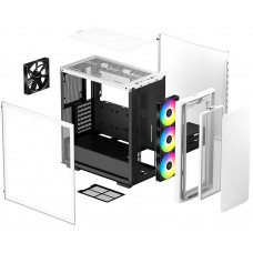 Корпус Deepcool CK560 WH белый без БП ATX 3x120mm 4x140mm 2xUSB3.0 audio bott PSU