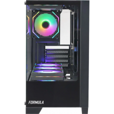 Корпус Formula Crystal Z1M черный без БП mATX 7x120mm 1xUSB2.0 1xUSB3.0 audio bott PSU
