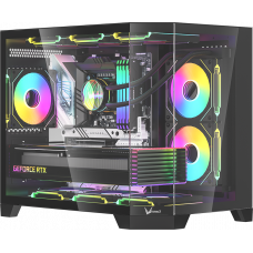 Корпус Formula Crystal Z6M Floe черный без БП mATX 4x120mm 2xUSB3.0 audio bott PSU