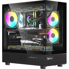 Корпус Formula Crystal Z8 черный без БП ATX 11x120mm 4x140mm 1xUSB3.0 audio bott PSU