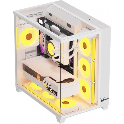 Корпус Formula Crystal Z9 белый без БП ATX 7x120mm 2xUSB3.0 audio bott PSU