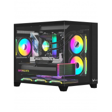 Корпус Formula Crystal Z9ML Floe черный без БП mATX 1xUSB3.0 1xUSB3.1 audio bott PSU