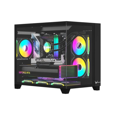 Корпус Formula Crystal Z9ML Floe черный без БП mATX 1xUSB3.0 1xUSB3.1 audio bott PSU