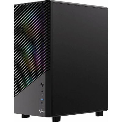 Корпус Formula Mana Geometry черный без БП ATX 4x120mm 1xUSB3.0 audio bott PSU