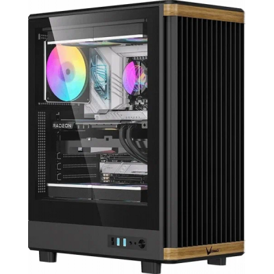 Корпус Formula TimberLine T1 черный без БП ATX 4x120mm 2xUSB3.0 audio bott PSU