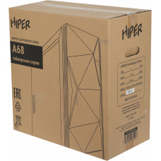 Корпус Hiper A68 черный без БП mATX 1x80mm 1x92mm 2xUSB2.0 1xUSB3.0 audio