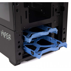 Корпус Hiper CC BG черный без БП ATX 2x120mm 2x140mm 2xUSB3.0 audio bott PSU