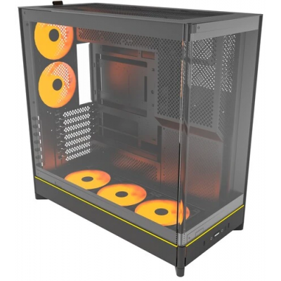 Корпус Montech HS02 Pro черный без БП ATX 8x120mm 2xUSB3.0 audio bott PSU