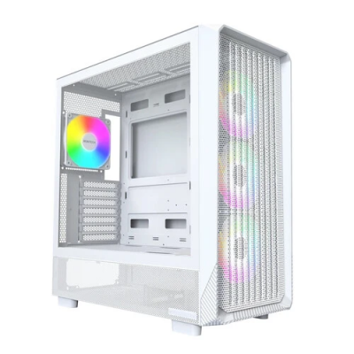 Корпус Montech X5 белый без БП ATX 8x120mm 2x140mm 1xUSB2.0 1xUSB3.0 audio bott PSU