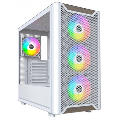 Корпус Montech XR Wood белый без БП ATX 9x120mm 4x140mm 2xUSB3.0 audio bott PSU