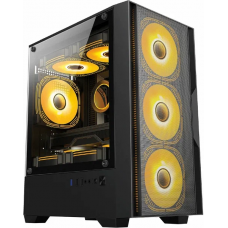 Корпус Оклик OCC-MN307 черный без БП mATX 8x120mm 2xUSB2.0 1xUSB3.0 audio bott PSU