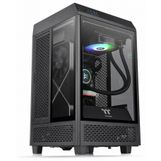 Корпус Thermaltake The Tower 100 черный без БП miniITX 1x120mm 3x140mm 2xUSB3.0 audio bott PSU
