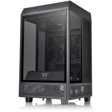 Корпус Thermaltake The Tower 100 черный без БП miniITX 1x120mm 3x140mm 2xUSB3.0 audio bott PSU