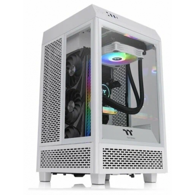 Корпус Thermaltake The Tower 100 Snow белый без БП miniITX 1x120mm 3x140mm 2xUSB3.0 audio bott PSU