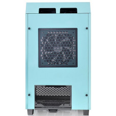 Корпус Thermaltake The Tower 100 Turquoise голубой без БП miniITX 1x120mm 3x140mm 2xUSB3.0 audio bott PSU