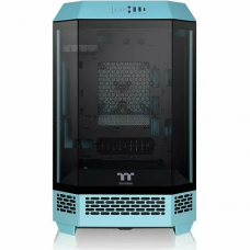 Корпус Thermaltake The Tower 300 Turquoise голубой без БП mATX 8x120mm 6x140mm 2xUSB3.0 audio bott PSU