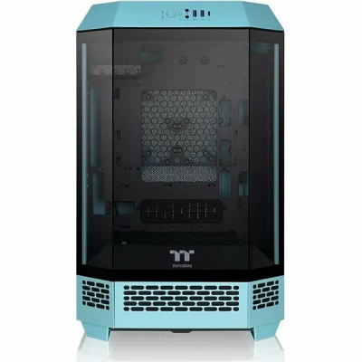 Корпус Thermaltake The Tower 300 Turquoise голубой без БП mATX 8x120mm 6x140mm 2xUSB3.0 audio bott PSU