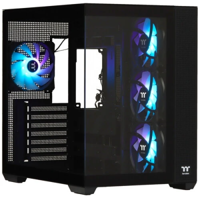 Корпус Thermaltake View 380 TG ARGB черный без БП ATX 6x120mm 2x140mm 1x200mm 2xUSB3.0 audio bott PSU