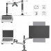 Кронштейн для монитора/ноутбука Cactus CS-VM-LH08-AL серебряный 13"-32" макс.8кг настольный поворот и наклон
