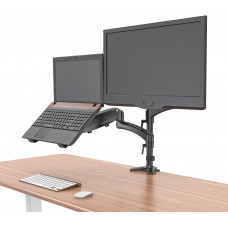 Кронштейн для монитора/ноутбука Cactus CS-VM-LH08-BK черный 13"-32" макс.8кг настольный поворот и наклон