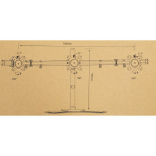 Кронштейн для мониторов Cactus CS-VM-MP330S-BK черный 15"-24" макс.8кг настольный наклон