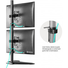Кронштейн для мониторов Onkron D208FS черный 13"-32" макс.16кг настольный поворот и наклон