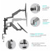 Кронштейн для мониторов Onkron G140 черный 13"-32" макс.16кг настольный поворот и наклон верт.перемещ.