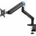 Кронштейн для мониторов Ultramounts UM719B черный 17"-35" макс.10.5кг крепление к столешнице поворот и наклон