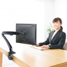 Кронштейн для мониторов ЖК Kromax OFFICE-8 черный 15"-34" макс.8кг настольный поворот и наклон верт.перемещ.