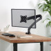 Кронштейн для мониторов ЖК Kromax OFFICE-8 черный 15"-34" макс.8кг настольный поворот и наклон верт.перемещ.