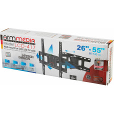 Кронштейн для телевизора Arm Media LCD-417 черный 26"-55" макс.35кг настенный поворотно-выдвижной и наклонный