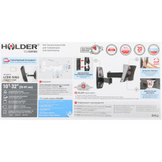 Кронштейн для телевизора Holder LCDS-5064 черный 15"-38" макс.30кг настенный поворот и наклон