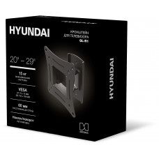 Кронштейн для телевизора Hyundai GL-R1 черный 20"-29" макс.15кг настенный поворот и наклон