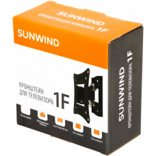 Кронштейн для телевизора SunWind 1F черный 20"-29" макс.15кг настенный поворот и наклон