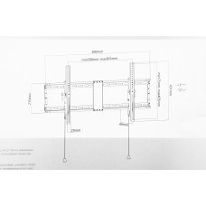 Кронштейн для телевизора Ultramounts UM840T черный 43"-90" макс.70кг настенный наклон