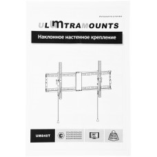Кронштейн для телевизора Ultramounts UM840T черный 43"-90" макс.70кг настенный наклон