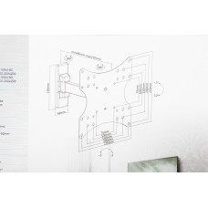 Кронштейн для телевизора Ultramounts UM876 черный 17"-42" макс.20кг настенный поворот и наклон