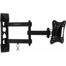 Кронштейн для телевизора Ultramounts UM895 черный 13"-27" макс.15кг настенный поворотно-выдвижной и наклонный