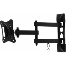 Кронштейн для телевизора Ultramounts UM895 черный 13"-27" макс.15кг настенный поворотно-выдвижной и наклонный