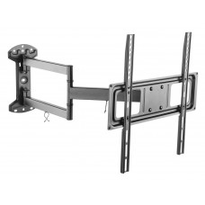 Кронштейн для телевизора Ultramounts UM906 черный 32"-55" макс.35кг настенный поворотно-выдвижной и наклонный