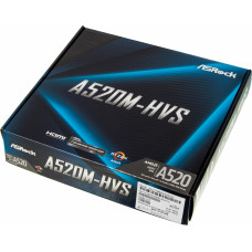Материнская плата Asrock A520M-HVS Soc-AM4 AMD A520 2xDDR4 mATX AC`97 8ch(7.1) GbLAN RAID+VGA+HDMI