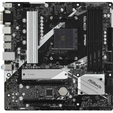 Материнская плата Asrock A520M PRO4 Soc-AM4 AMD A520 4xDDR4 mATX AC`97 8ch(7.1) GbLAN RAID+VGA+HDMI+DP