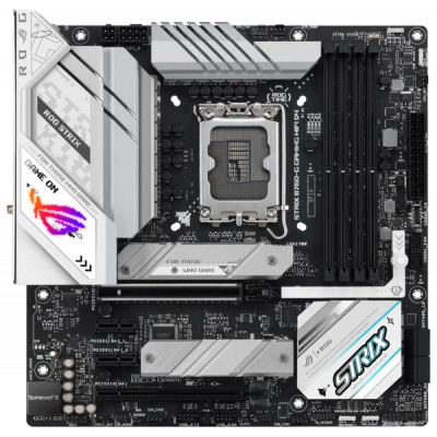 Материнская плата Asus ROG STRIX B760-G GAMING WIFI D4 Soc-1700 Intel B760 4xDDR4 mATX AC`97 8ch(7.1) 2.5Gg RAID+HDMI+DP