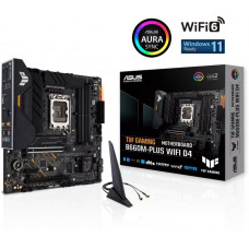 Материнская плата Asus TUF GAMING B660M-PLUS WIFI D4 Soc-1700 Intel B660 4xDDR4 mATX AC`97 8ch(7.1) 2.5Gg RAID+HDMI+DP