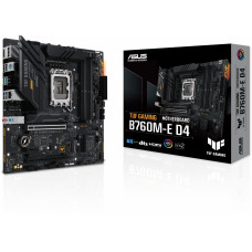 Материнская плата Asus TUF GAMING B760M-E D4 Soc-1700 Intel B760 4xDDR4 mATX AC`97 8ch(7.1) 2.5Gg RAID+HDMI+DP