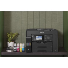 МФУ струйный Epson L15150 (C11CH72404/505/506/403/503) A3+ Duplex Net WiFi черный