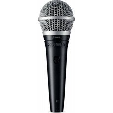 Микрофон проводной Shure PGA48-QTR-E 4.6м черный/серебристый